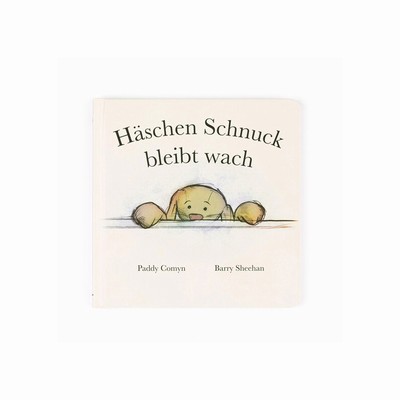 Jellycat Haschen Schnuck Bleibt Wach Buch & Bashful Cottontail Bunny Medium UK | 06975KRST